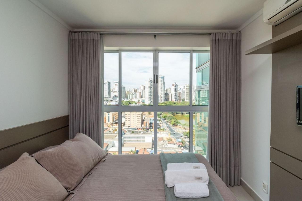 Apartamento De 1 Quarto Com Vista Para O Parque Vaca Brava E Com Jacuzzi No Setor Bueno - El1802 戈亚尼亚 外观 照片