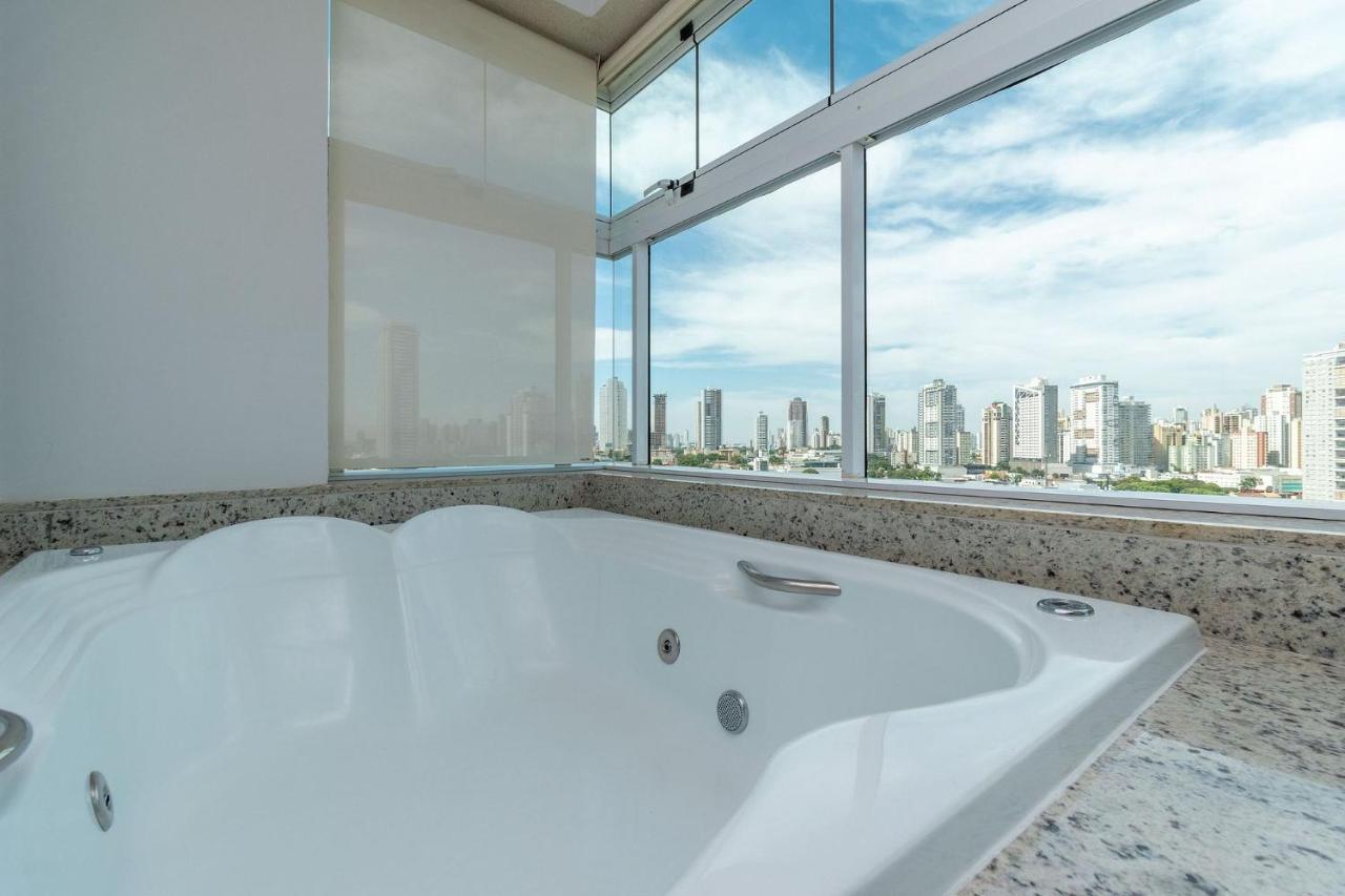 Apartamento De 1 Quarto Com Vista Para O Parque Vaca Brava E Com Jacuzzi No Setor Bueno - El1802 戈亚尼亚 外观 照片