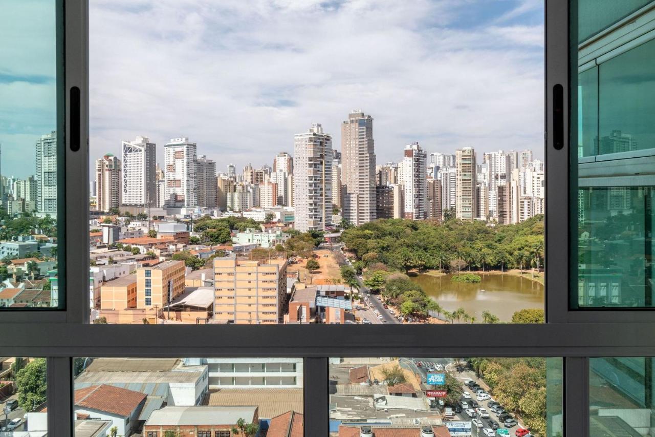 Apartamento De 1 Quarto Com Vista Para O Parque Vaca Brava E Com Jacuzzi No Setor Bueno - El1802 戈亚尼亚 外观 照片